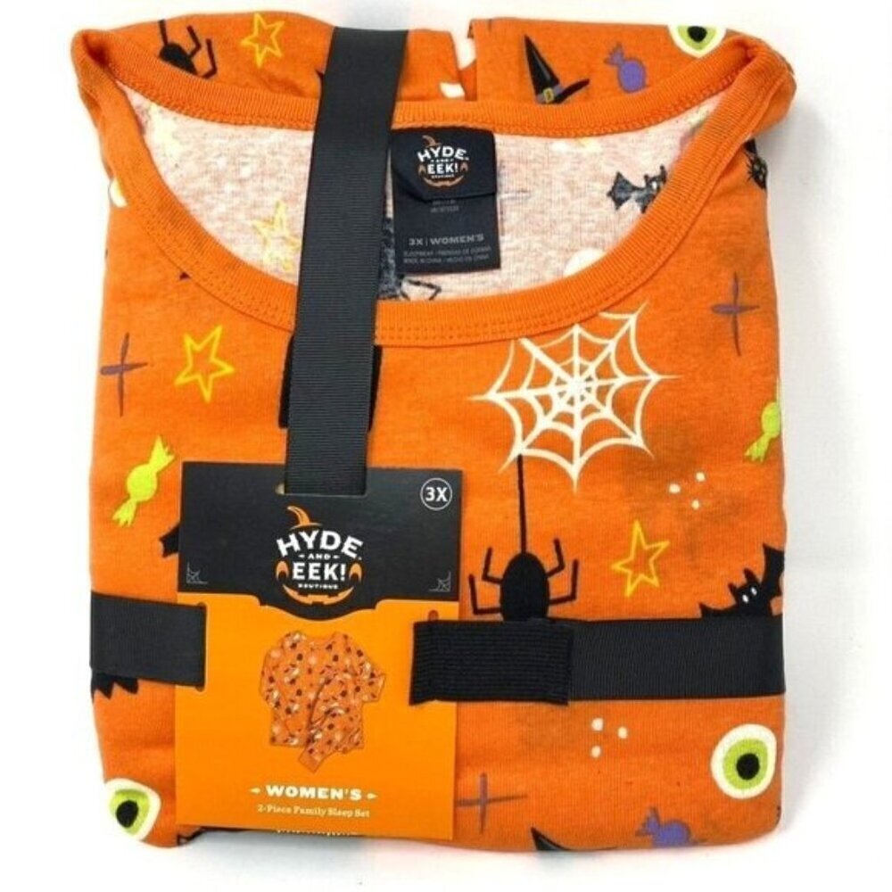 Target Hyde & EEK! Boutique™ Women's Plus Size 3X Halloween Pajama Set Orange